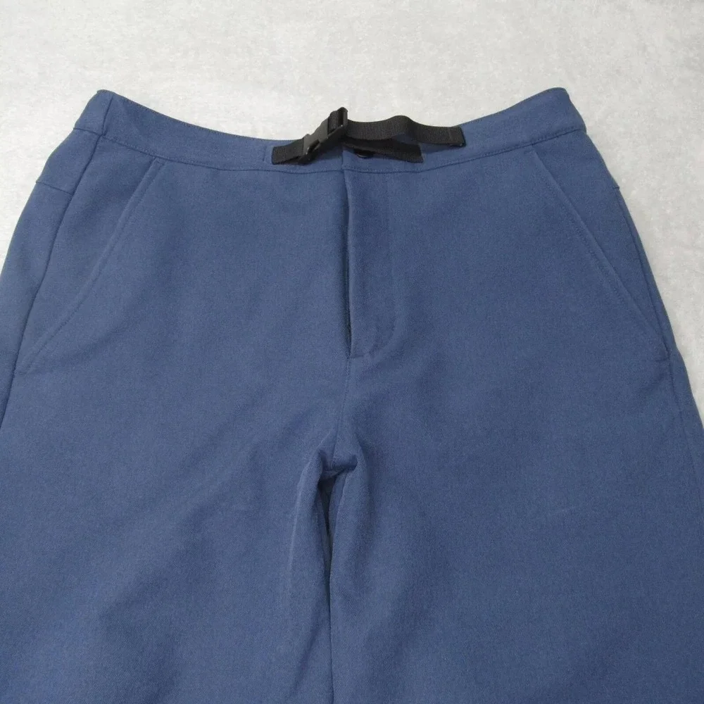 North Face Fishing Pants Men Medium Blue 32x28 Stretch Hike Rain‎ Wind Softshell